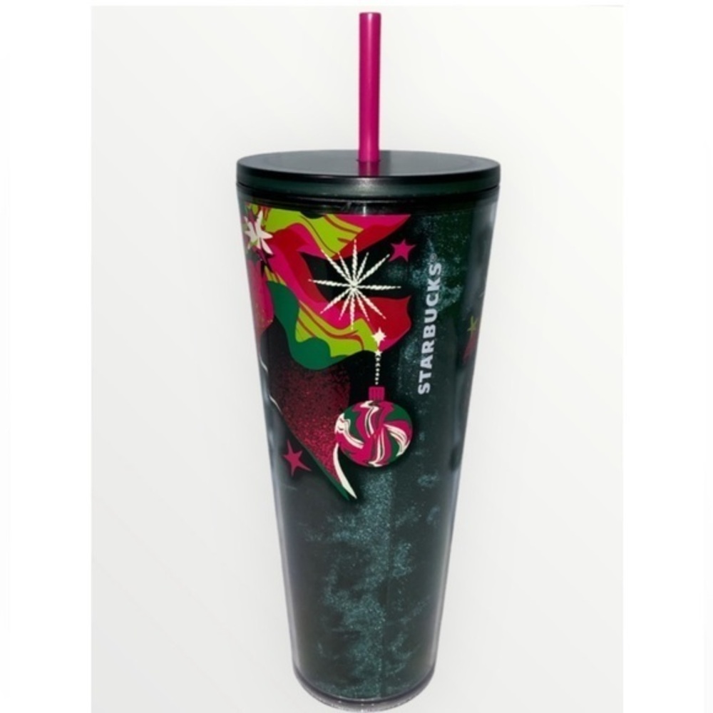 Starbucks 2023 Holiday 24oz Tumbler With Straw NWOT